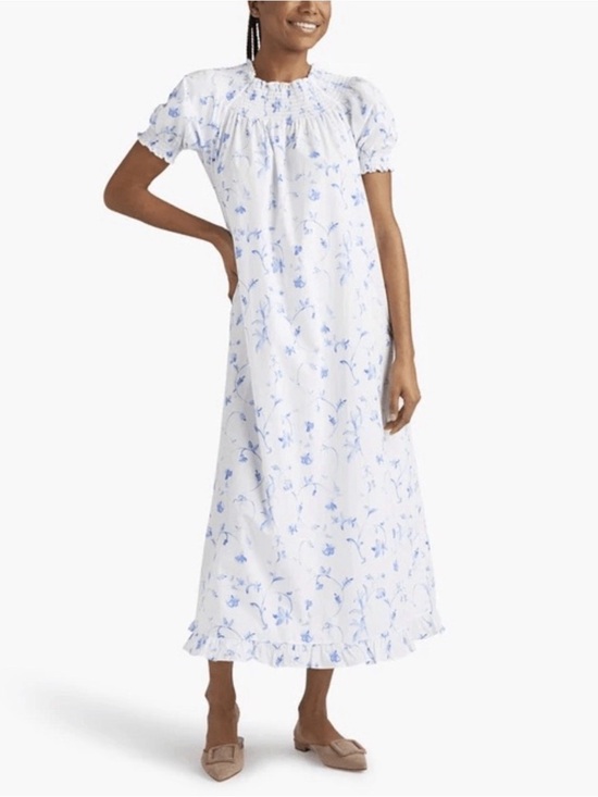 Hill House Dresses & Skirts - Hill House Caroline Nap Dress in Blue Botanical Floral | M